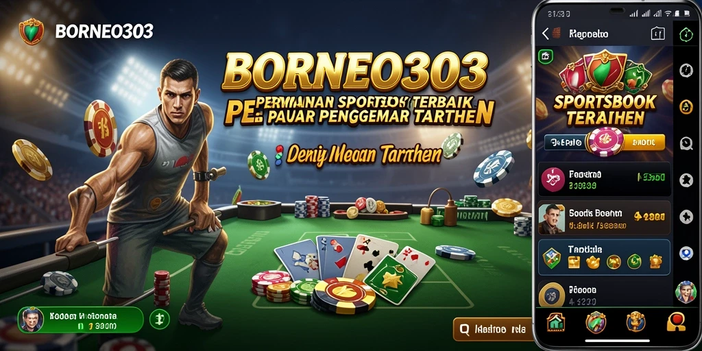 Screenshot dari gameplay dan fitur Sportsbook di BORNEO303.
