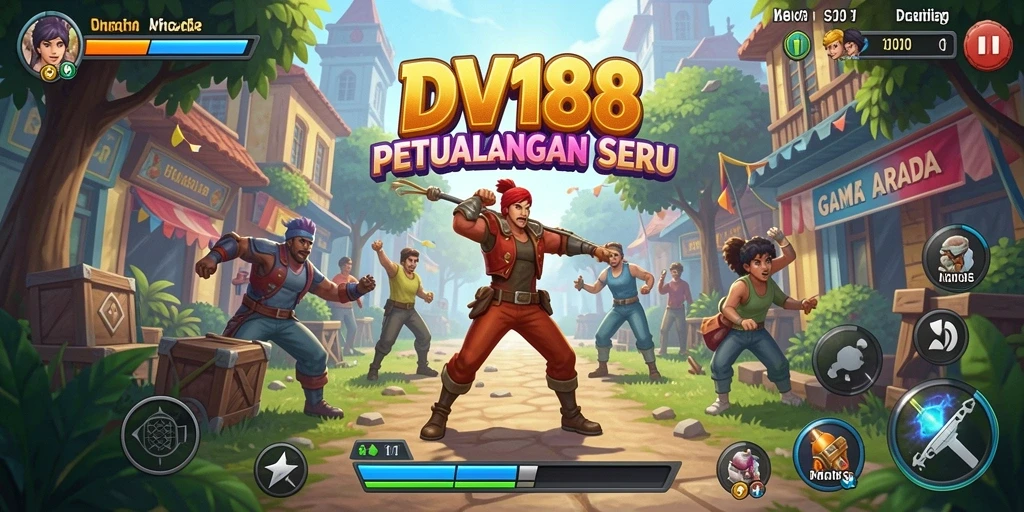 Screenshot menunjukkan aksi seru dari gameplay arcade DV188.