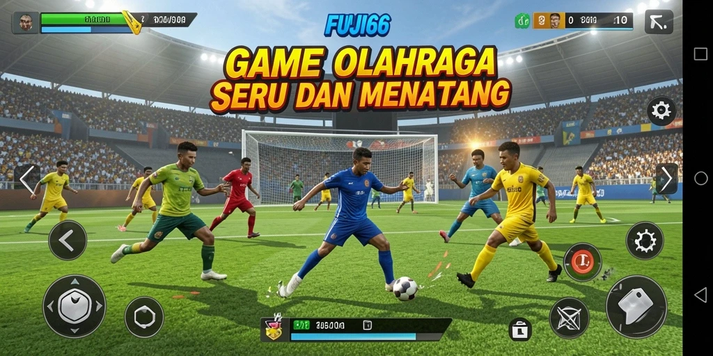 Tangkapan layar utama FUJI66 dengan aksi seru permainan olahraga.