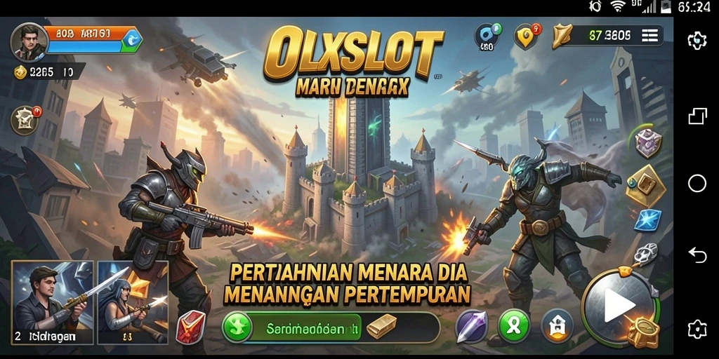 Tangkapan layar dari gameplay OLXSLOT menampilkan strategi dalam Tower Defense.