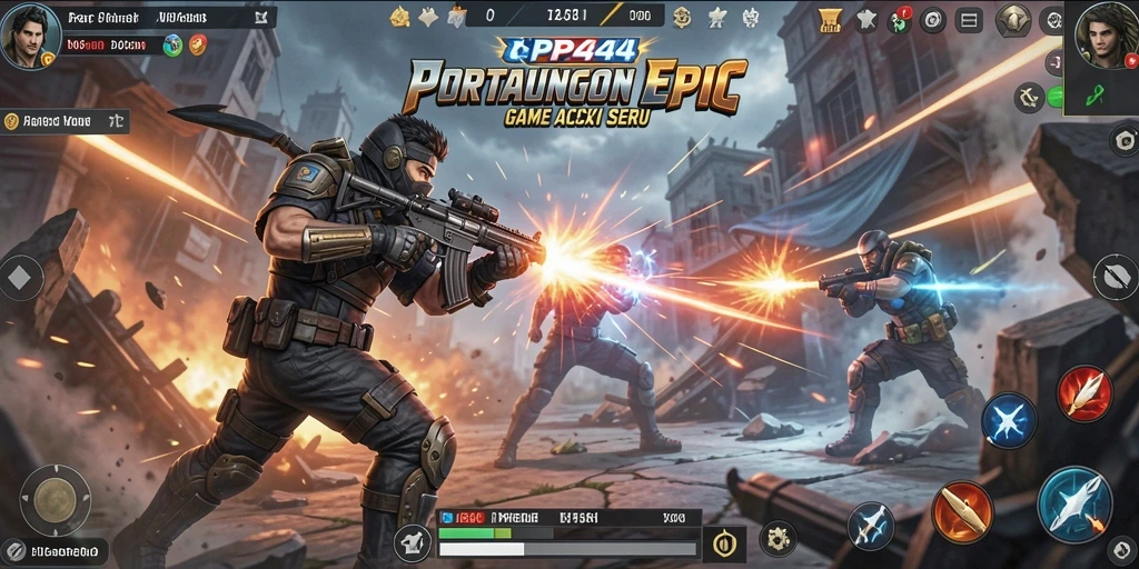Tangkapan layar gameplay PP444 yang menampilkan aksi mendebarkan.